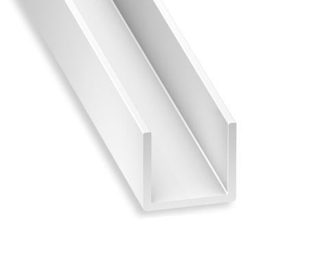 U de montage 80 mm PVC blanc U de montage 80 mm PVC blanc Profil dr